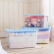 JEKO&JEKOプロモーション透明収納箱大サズ整理箱56 L 3家庭用の布団服玩具収納箱豪華収納箱青色SWB-5327