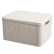 JEKO&JEKOプロラクバック1箱に整理箱を入れて服を収集します。藤条形収纳かご乳白色SWB-5373