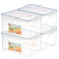 JEKO&JEKOプラスティジック冷蔵庫透明収納箱5 L 4個入収納箱菓子子密封箱薬箱整理箱携帯帯ベトロックSB-505