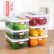 家の物语日本から入った3つの冷蔵库で鲜度を保つ保存箱にセイントスティ包装箱の食品果物の整理箱は透明です。