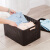 JEKO&JEKOプロラクティーチ1箱に整理箱を入れて服を收集する藤条形収纳箱コーヒカードSB-5373
