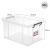 JEKO&JEKO特耐斯抗圧プリクラ透明収納箱45 L厚い手3つの大きなサズのおもちゃんの整理箱に服を収納する箱SWB-5219