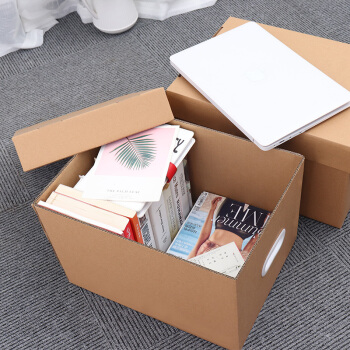ビゼル中号引越ダンボの盖と硬い本の收纳箱を持ってきました。日本書籍用の本箱の包装箱55*35*28 cm（2個入り）