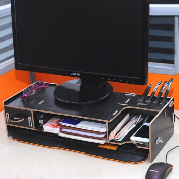 EDI Contpi Taのディップは、棚の液晶のテ-ブルのブラケトの事务室のディックの置物台の黒を高くします。