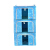 ボタンウィンドウズ型の木の葉収集箱整理箱は折りたたむことができます。オックフォード生地の大きいサイズの車載箱の衣類収納箱の3点セットLLB 5158 BLF 003青い58 L*3