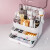華嘉化粧箱ネトリの赤多機能透明引き出しの分離収集箱家庭用簡易化粧箱の化粧品箱三段化粧箱