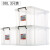 jeco特耐斯贮蔵箱厚手3つの収纳ケースの布団整理箱本おもちゃん収纳箱の透明プリクララッケス88 L 3つが入る。
