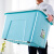 竜士达プリクラジャケット厚い手収納箱整理箱80 L子供玩具服箱収納箱青色二箱LセイズLJ-0238*2